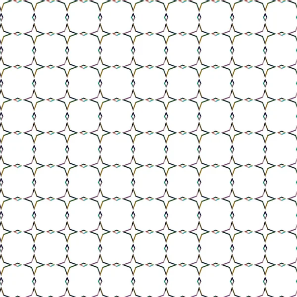 Geometrik Süslemeli Vektör Deseni Kusursuz Tasarım Dokusu — Stok Vektör