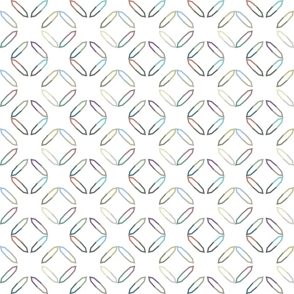 Geometrisches Ornamentales Vektormuster Nahtlose Design Textur — Stockvektor