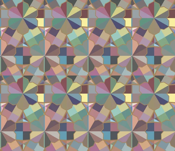 Geometrisches Ornamentales Vektormuster Nahtlose Design Textur — Stockvektor