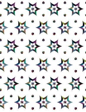 Geometrik süslemeli vektör deseni. Kusursuz tasarım dokusu 