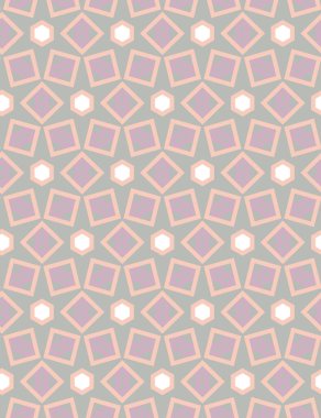 Geometrik süslemeli vektör deseni. Kusursuz tasarım dokusu 