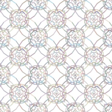 Geometrik süslemeli vektör deseni. Kusursuz tasarım dokusu 