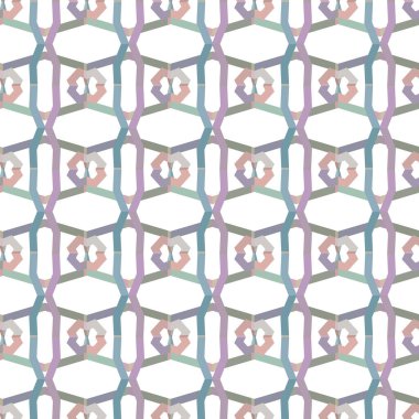 Geometrik süslemeli vektör deseni. Kusursuz tasarım dokusu