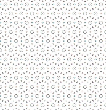 Geometrik süslemeli vektör deseni. Kusursuz tasarım dokusu 