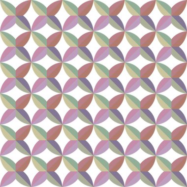 Geometrik süslemeli vektör deseni. Kusursuz tasarım dokusu 