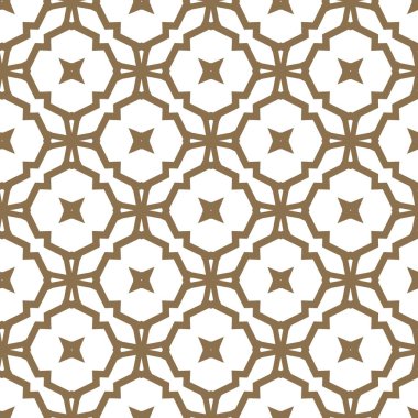 Geometrik süslemeli vektör deseni. Kusursuz tasarım dokusu