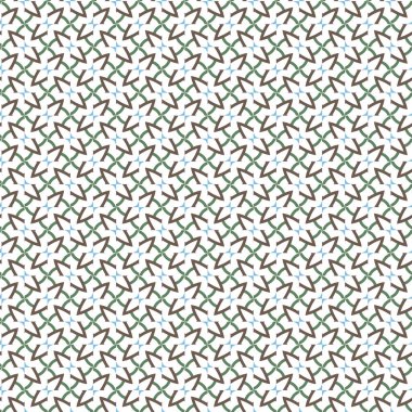 Geometrik süslemeli vektör deseni. Kusursuz tasarım dokusu 