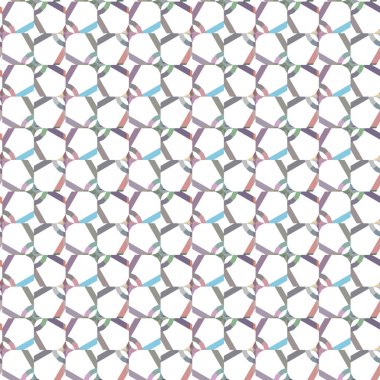 Geometrik süslemeli vektör deseni. Kusursuz tasarım dokusu 
