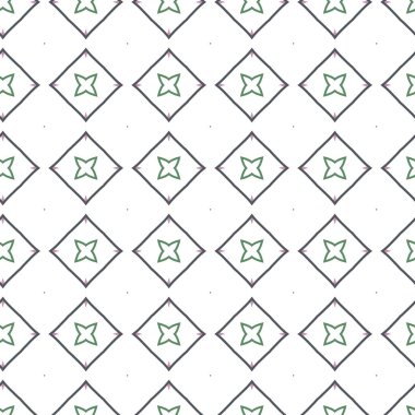 Geometrik süslemeli vektör deseni. Kusursuz tasarım dokusu 