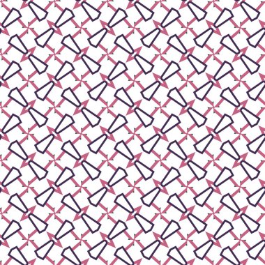 Geometrik süslemeli vektör deseni. Kusursuz tasarım dokusu
