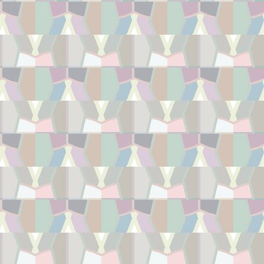 Geometrik süslemeli vektör deseni. Kusursuz tasarım dokusu