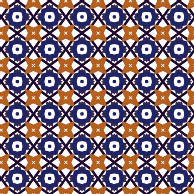 Geometrik süslemeli vektör deseni. Kusursuz tasarım dokusu 