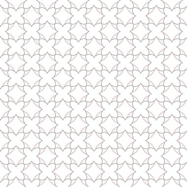 Geometrik süslemeli vektör deseni. Kusursuz tasarım dokusu