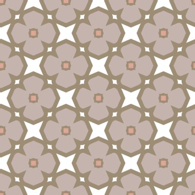 Geometrik süslemeli vektör deseni. Kusursuz tasarım dokusu 