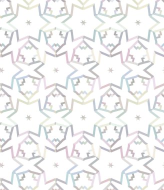 Geometrik süslemeli vektör deseni. Kusursuz tasarım dokusu 