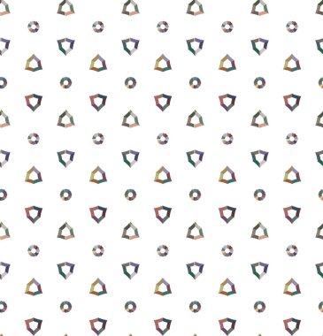 Geometrik süslemeli vektör deseni. Kusursuz tasarım dokusu 
