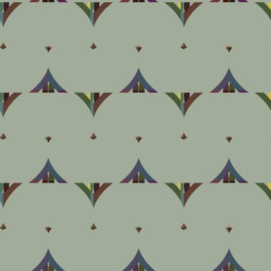 Geometrik süslemeli vektör deseni. Kusursuz tasarım dokusu 