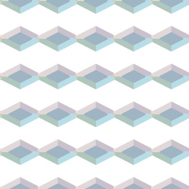 Geometrik süslemeli vektör deseni. Kusursuz tasarım dokusu 