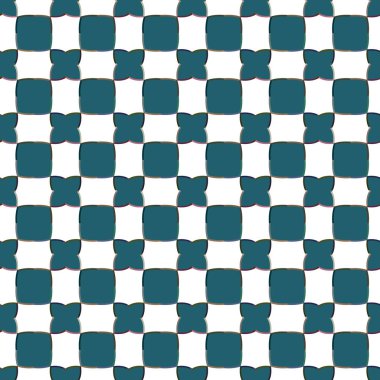 Geometrik süslemeli vektör deseni. Kusursuz tasarım dokusu 