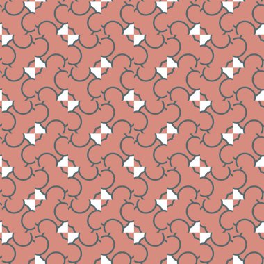 Geometrik süslemeli vektör deseni. Kusursuz tasarım dokusu 