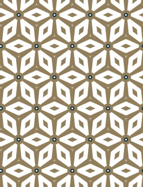 Geometrik süslemeli vektör deseni. Kusursuz tasarım dokusu 