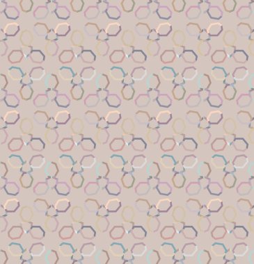 Geometrik süslemeli vektör deseni. Kusursuz tasarım dokusu 