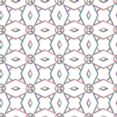 Geometrik süslemeli vektör deseni. Kusursuz tasarım dokusu 