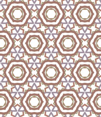 Geometrik süslemeli vektör deseni. Kusursuz tasarım dokusu 