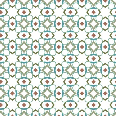 Geometrik süslemeli vektör deseni. Kusursuz tasarım dokusu
