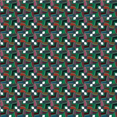 Geometrik süslemeli vektör deseni. Kusursuz tasarım dokusu 