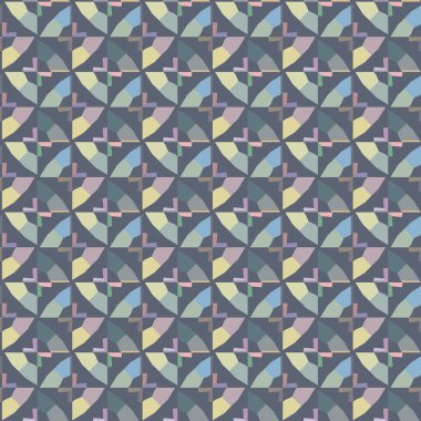 Geometrik süslemeli vektör deseni. Kusursuz tasarım dokusu