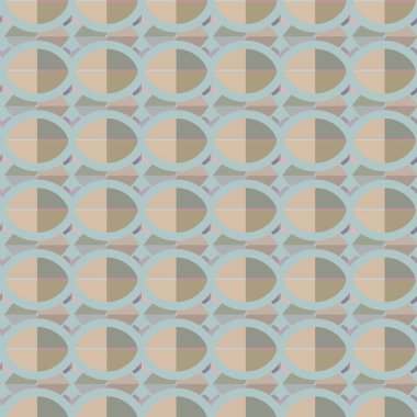 Geometrik süslemeli vektör deseni. Kusursuz tasarım dokusu