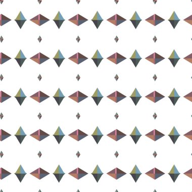 Geometrik süslemeli vektör deseni. Kusursuz tasarım dokusu 