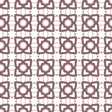 Geometrik süslemeli vektör deseni. Kusursuz tasarım dokusu 