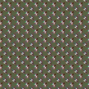 Geometrik süslemeli vektör deseni. Kusursuz tasarım dokusu