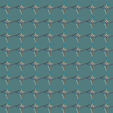 Geometrik süslemeli vektör deseni. Kusursuz tasarım dokusu 