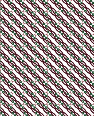 Geometrik süslemeli vektör deseni. Kusursuz tasarım dokusu 