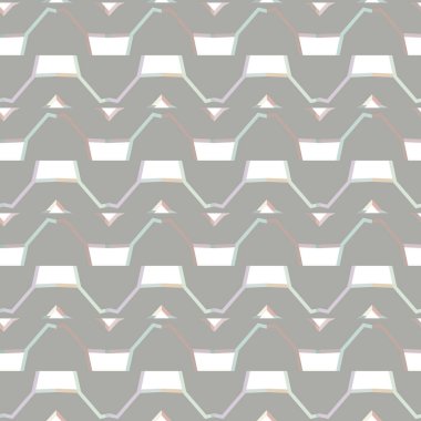 Geometrik süslemeli vektör deseni. Kusursuz tasarım dokusu 