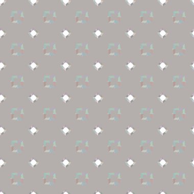 Geometrik süslemeli vektör deseni. Kusursuz tasarım dokusu