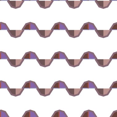 Geometrik süslemeli vektör deseni. Kusursuz tasarım dokusu 
