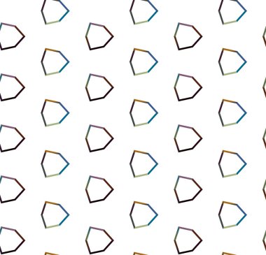 Geometrik süslemeli vektör deseni. Kusursuz tasarım dokusu