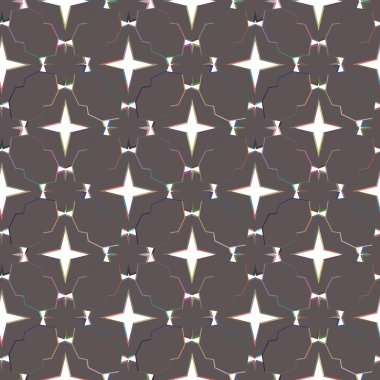 Geometrik süslemeli vektör deseni. Kusursuz tasarım dokusu