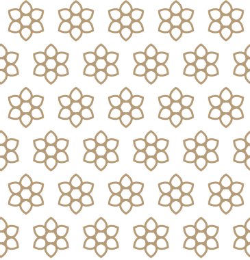 Geometrik süslemeli vektör deseni. Kusursuz tasarım dokusu