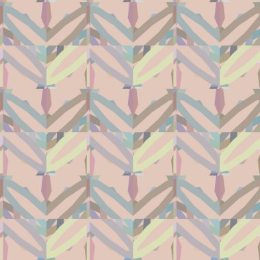 Geometrik süslemeli vektör deseni. Kusursuz tasarım dokusu 