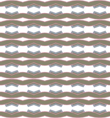 Geometrik süslemeli vektör deseni. Kusursuz tasarım dokusu 