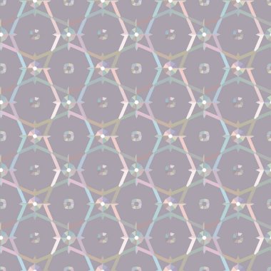 Geometrik süslemeli vektör deseni. Kusursuz tasarım dokusu