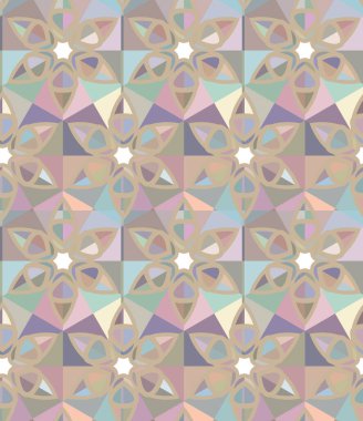Geometrik süslemeli vektör deseni. Kusursuz tasarım dokusu 