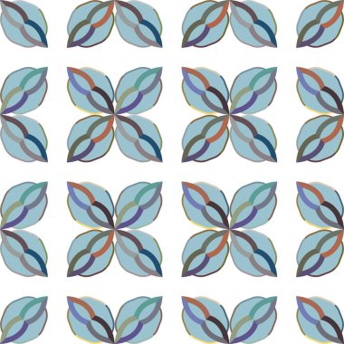 Geometrik süslemeli vektör deseni. Kusursuz tasarım dokusu 