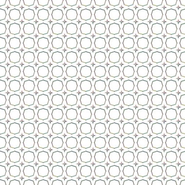 Geometrik süslemeli vektör deseni. Kusursuz tasarım dokusu