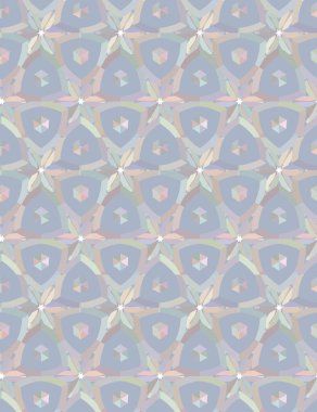 Geometrik süslemeli vektör deseni. Kusursuz tasarım dokusu 